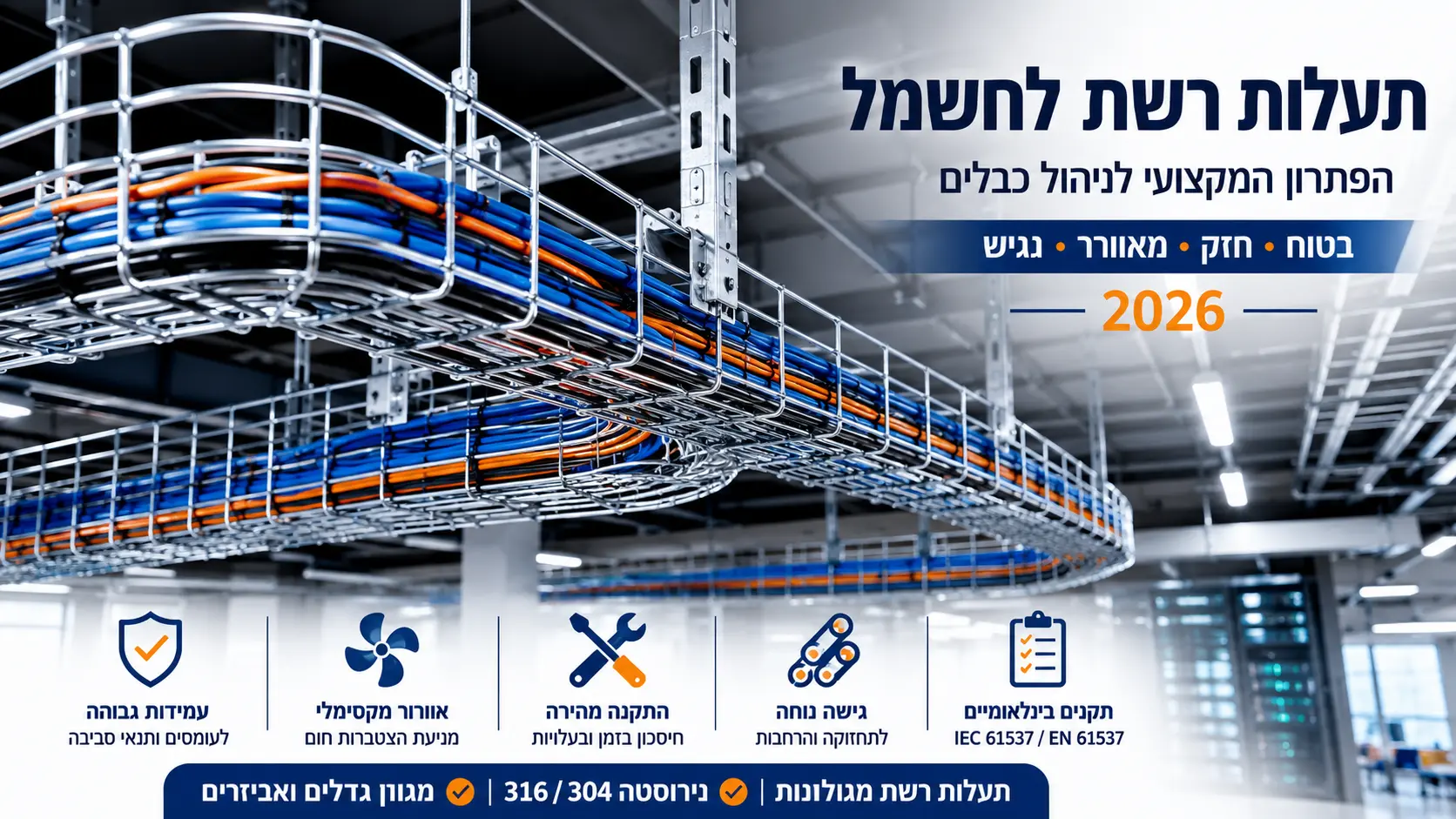 תעלות רשת לכבלים